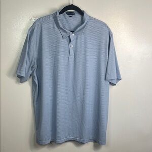Peter Millar Light Blue Textured Polo